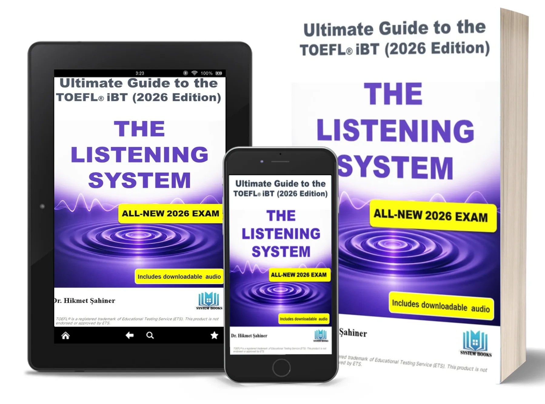 toefl listening system book cover 2026 stack