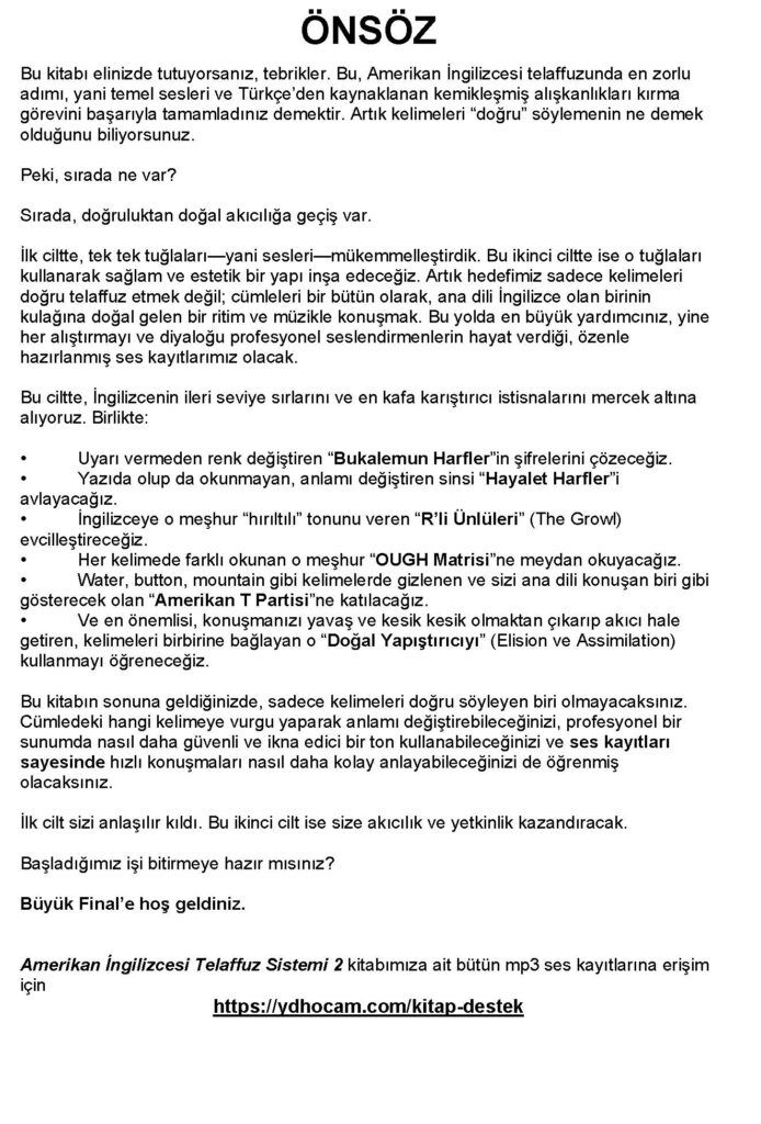 Amerikan İngilizcesi Telaffuz Sistemi (2 Cilt) 7 amerikan_ingilizcesi_telaffuz_sistemi_2_kitap_Page_6